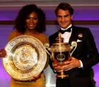 Serena Williams e Roger Federer (Photo by Clive Brunskill/Getty Images)