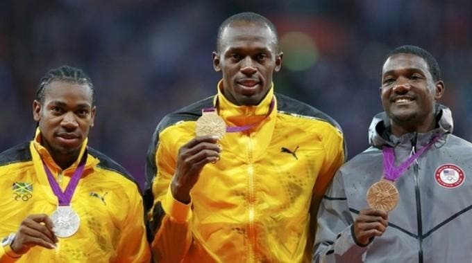 Bolt, Blake e Gatlin: il podio dei 100 m