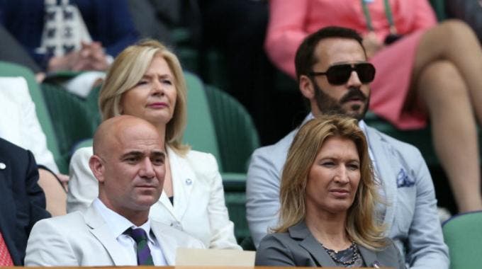 Andre Agassi e Steffi Graf (Getty Images Europe Clive Rose)