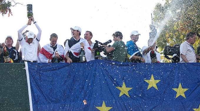 L'Europa festeggia la vittoria in Ryder Cup