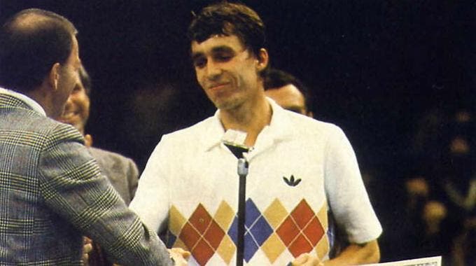 Ivan Lendl festeggia il Masters 1981