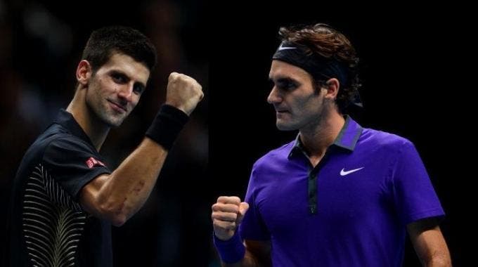 Novak Djokovic e Roger Federer (Photo by Julian Finney & Michael Regan/Getty Images)