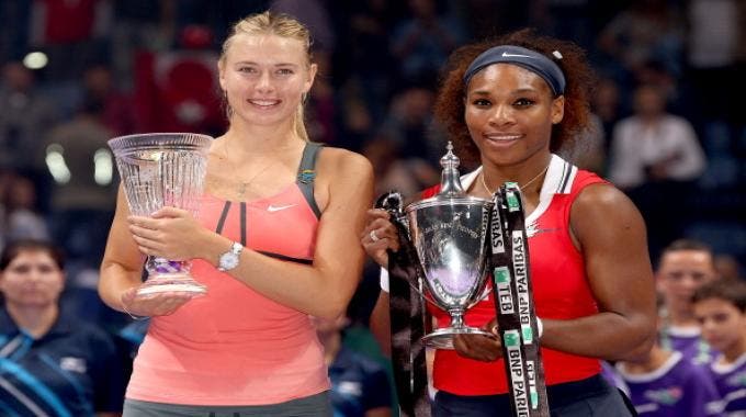 Wta Championships, Serena Williams e Maria Sharapova (Getty Images Europe Matthew Stockman )