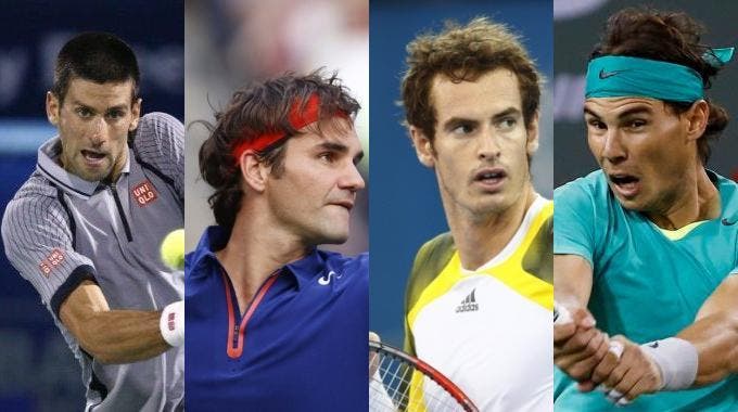 Novak Djokovic, Roger Federer, Andy Murray e Rafael Nadal