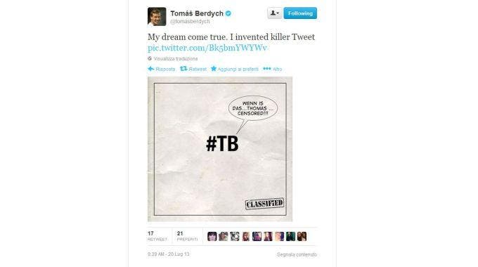 Twitter di Tomas Berdych