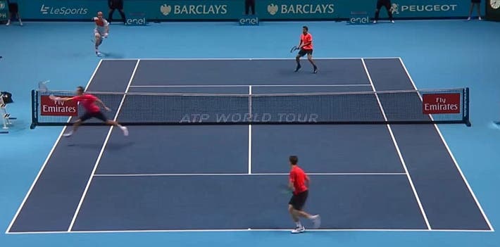 incredible doubles point ATP finals kontinen peers vs lopez lopez_0372