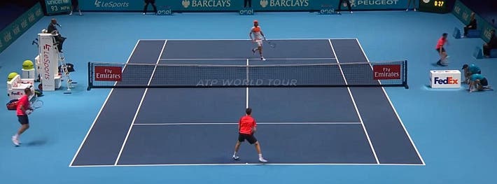 incredible doubles point ATP finals kontinen peers vs lopez lopez_0436