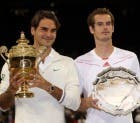 Roger Federer e Andy Murray (Photo by Clive Brunskill/Getty Images)
