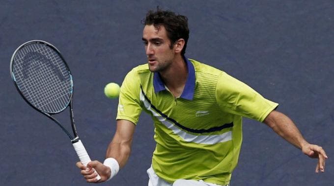 Marin Cilic in azione nel Master 1000 di Shanghai (Photo by Lintao Zhang, Getty Images)