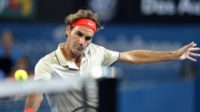 Federer a Brisbane