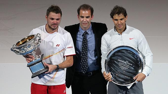Wawrinka, Sampras e Nadal, Australian Open 2014 (foto BRUNO SILVERII)