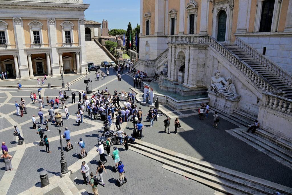 La fase del sorteggio dai Musei Capitolini