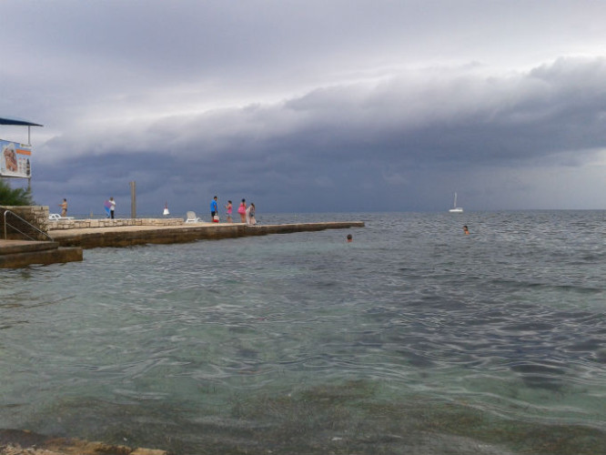 Il mare di Umag prima del temporale