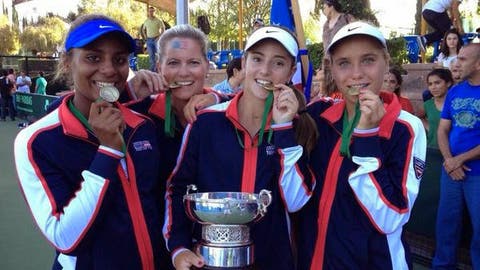 Tornado Alicia Black, Kathy Rinaldi, CiCi Bellis e Sonya Kenin, Fed Cup Junior 2014