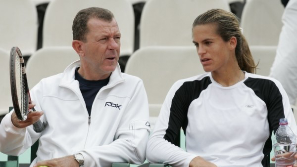 Loic Courteau e Amelie Mauresmo