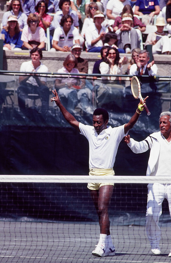 Pelè e Pancho Segura (foto ART SEITZ)