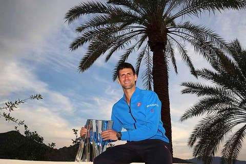 Novak Djokovic dopo la vittoria di Indian Wells 2015