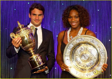 Roger Federer e Serena Williams dopo i trionfi di Wimbledon 2009
