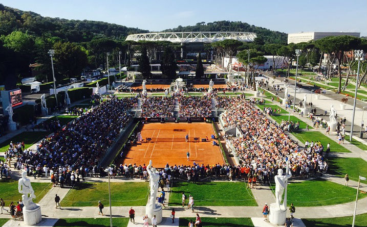 Il Pietrangeli durante gli Internazionali Bnl d'Italia 2015 (foto di C. Giuliani)