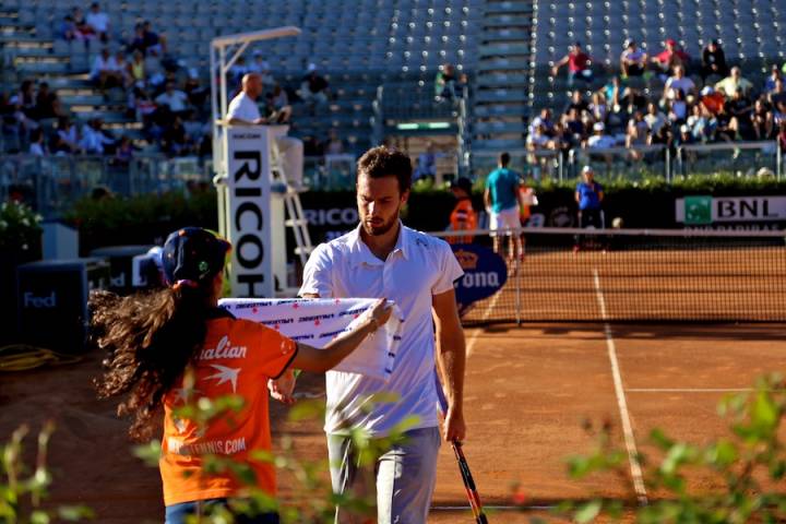 Un corrucciato Ernest Gulbis, strano eh? 