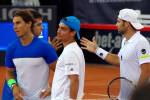 Fabio Fognini, Simone Bolelli, Rafa Nadal e Jaume Munar, Amburgo 2015 (foto BRIGITTE URBAN)