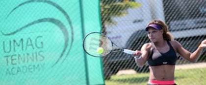 Serena Williams in allenamento sui campi della Umag Tennis Academy