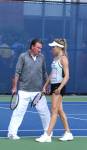 Genie Bouchard e Jimmy Connors - US Open 2015 (foto di Art Seitz)