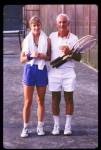 Chris Evert e il padre, Jimmy Evert (foto di Art Seitz)