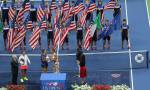 Flavia Pennetta, premiazione - F US Open 2015 (foto di Art Seitz)