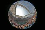 Fisheye view of Arthur Ashe Stadium - US Open 2015 (photo by Art Seitz)