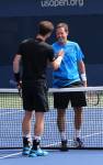 Andy Murray e Jonas Bjorkman - US Open 2015 (foto di Art Seitz)