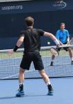 Andy Murray e Jonas Bjorkman - US Open 2015 (foto di Art Seitz)