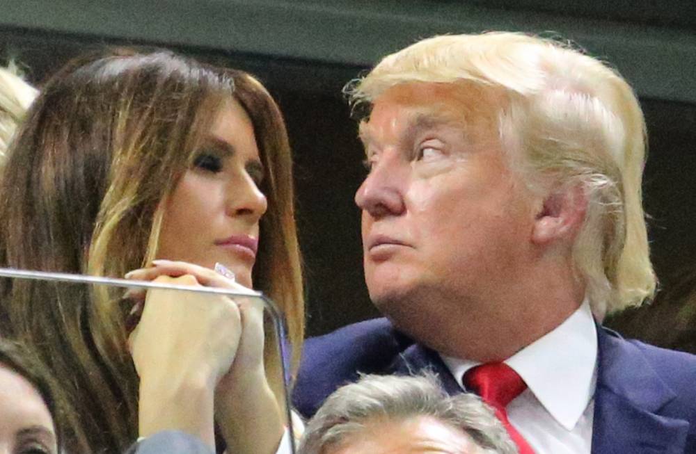 Donald e Melania Trump - US Open 2015 (foto di Art Seitz)