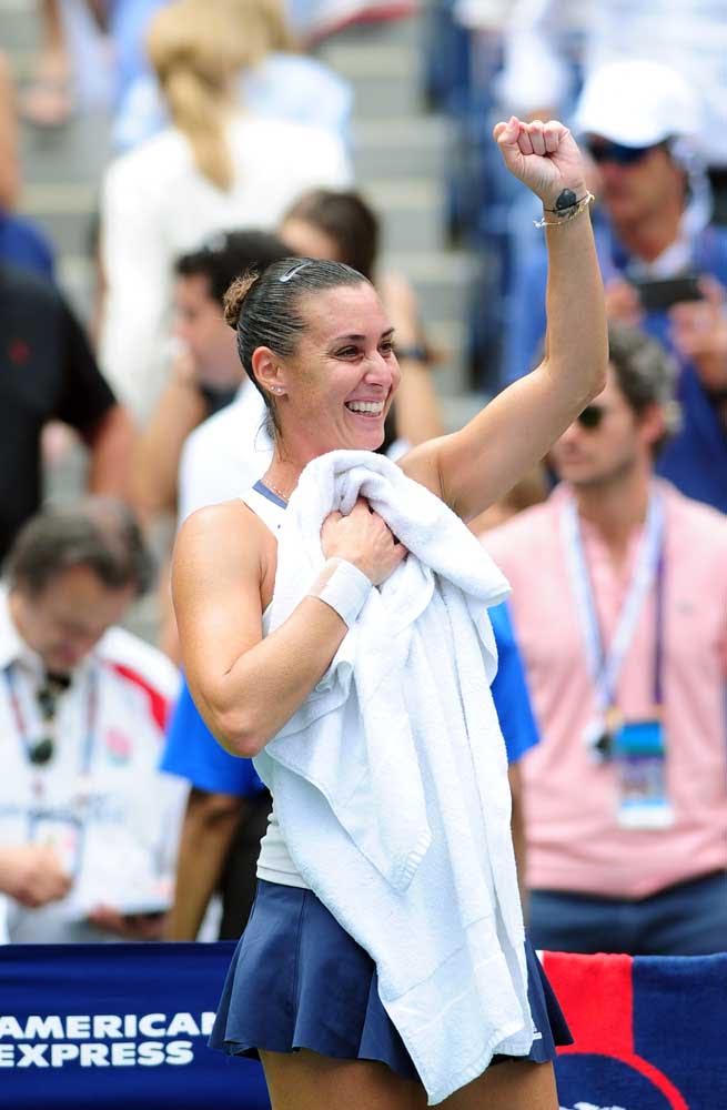 Flavia Pennetta - SF US Open 2015 (foto di Bob Straus)