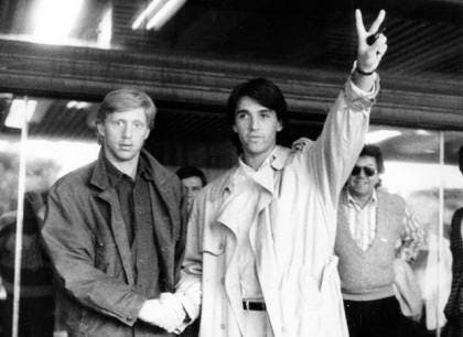 Becker e Zivojinovic a Belgrado nel 1987