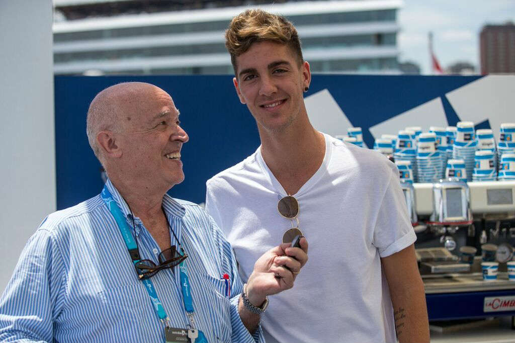 Thanasi Kokkinakis e Ubaldo Scanagatta - Australian Open 2016, Lavazza Day (foto di Jason Heidrich)