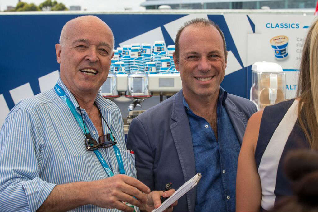 Ubaldo Scanagatta e Giuseppe Lavazza - Australian Open 2016, Lavazza Day (foto di Jason Heidrich)