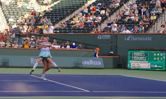 Bethanie Mattek-Sands e Coco Vandeweghe - WTA Indian Wells 2016 (foto di Luigi Serra)