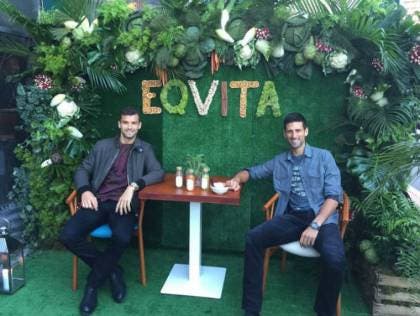 Grigor Dimitrov & Novak Djokovic, Eqvita Restaurant, Montecarlo 2016