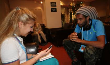 Dustin Brown e Laura Guidobaldi - Roland Garros 2016 (foto Roberto Dell'Olivo)