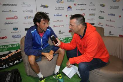 Andrea Arnaboldi con Roberto Dell'Olivo - ATP Challenger Cortina 2016