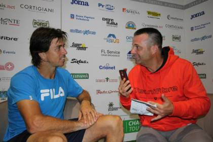 Carlos Berlocq con Roberto Dell'Olivo - ATP Challenger Cortina 2016