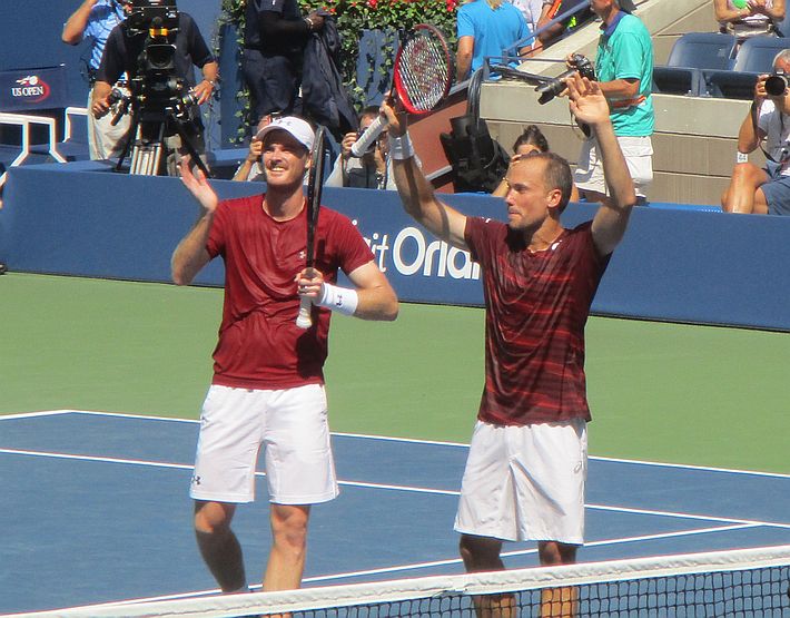 murray soares celebration us open 2016