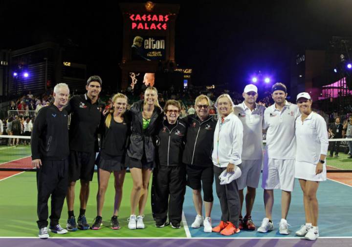 Sharapova Las Vegas foto gruppo