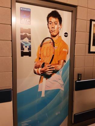 Lo spogliatoio di Kei Nishikori - ATP World Tour Finals 2016