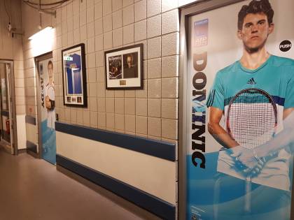 Il corridoio con gli spogliatoi - ATP World Tour Finals 2016