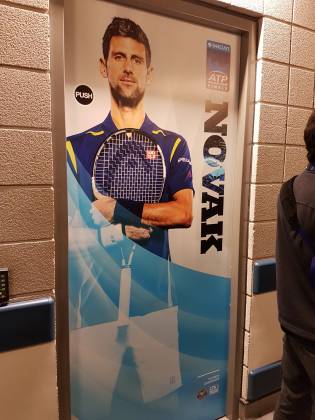 Lo spogliatoio di Novak Djokovic - ATP World Tour Finals 2016