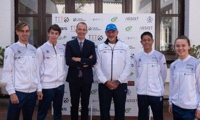 Gipo Arbino con Simone Bongiovanni e i ragazzi di Torino Tennis Talent