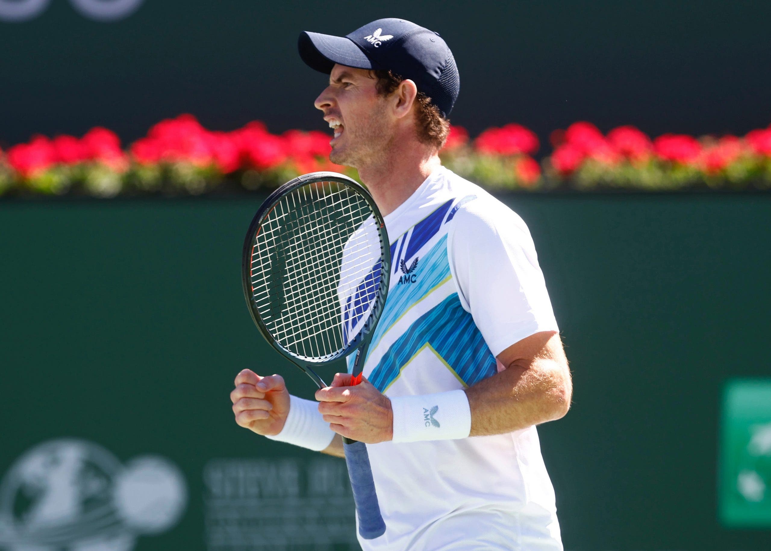 Andy Murray - Indian Wells 2022 (Twitter - @BNPPARIBASOPEN)