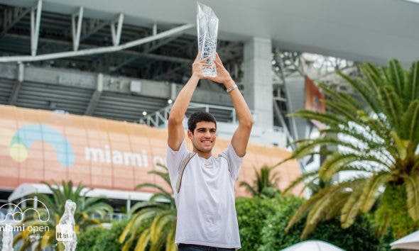 Carlos Alcaraz - Miami Open 2022 (foto Twitter @MiamiOpen)